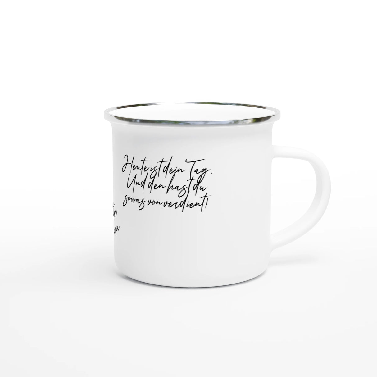 Hochwertige Keramiktasse für jeden Anlass. Weiße Emaille-Tasse zum Muttertag – 12oz Kaffeebecher für Outdoor-Passionierte: ideal für Büro, Homeoffice oder Zuhause. Ein besonderer Genuss für Kaffee- oder Teeliebhaber.