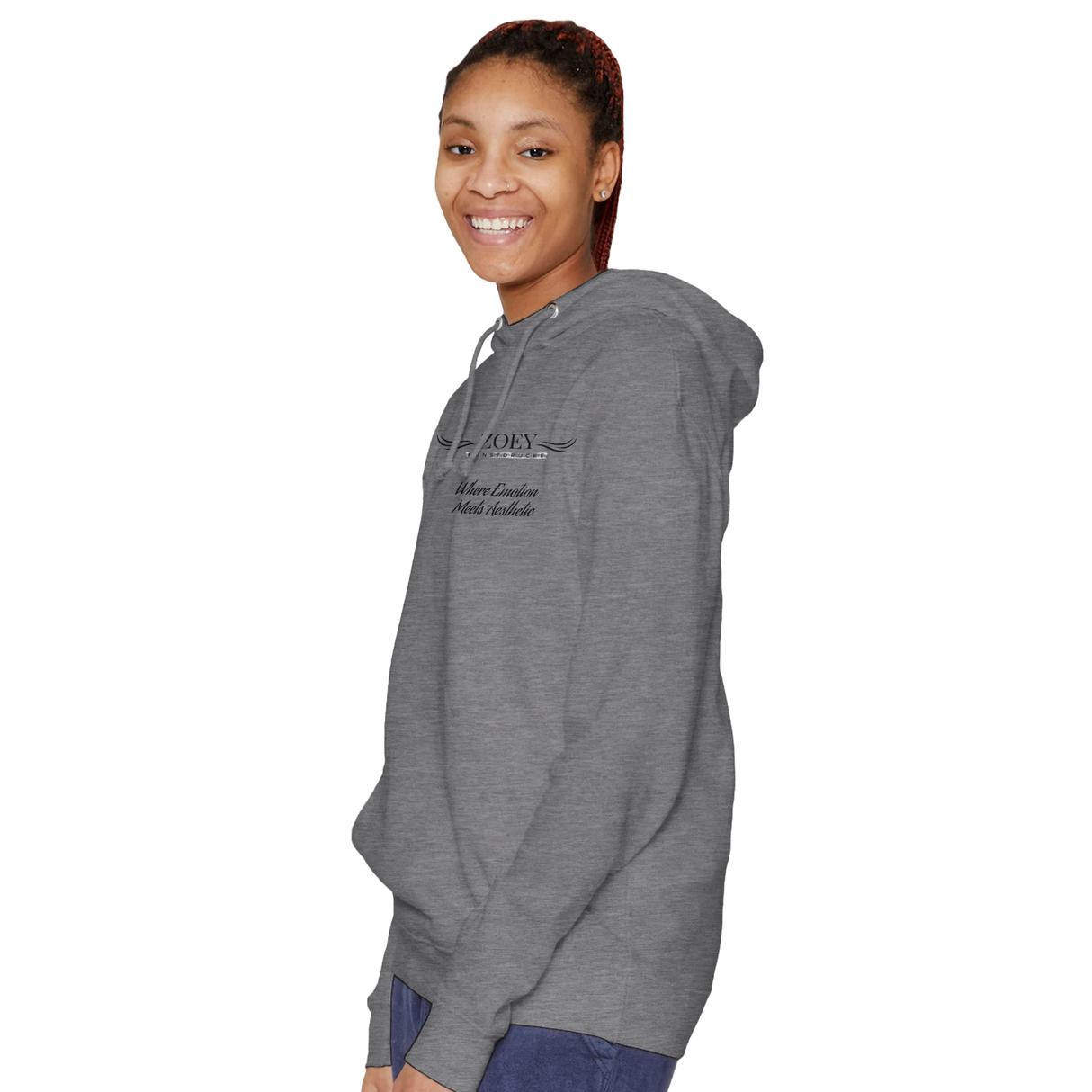 Stimmungsvolle Wandkunst für stilvolle Räume. Premium Unisex Personalisierbarer Mid-Weight Hoodie | Laneseven LS13001: zeitlos und harmonisch. Eine besondere Bereicherung für jeden Raum.