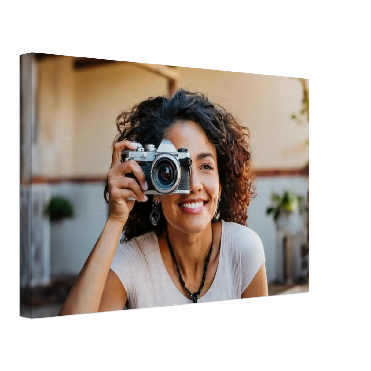 Dekoration mit Charakter. Dein Foto auf Leinwand – Verewigen Sie Ihre Familienportraits: für stilvolle Raumgestaltung. Schlicht, elegant und wirkungsvoll.