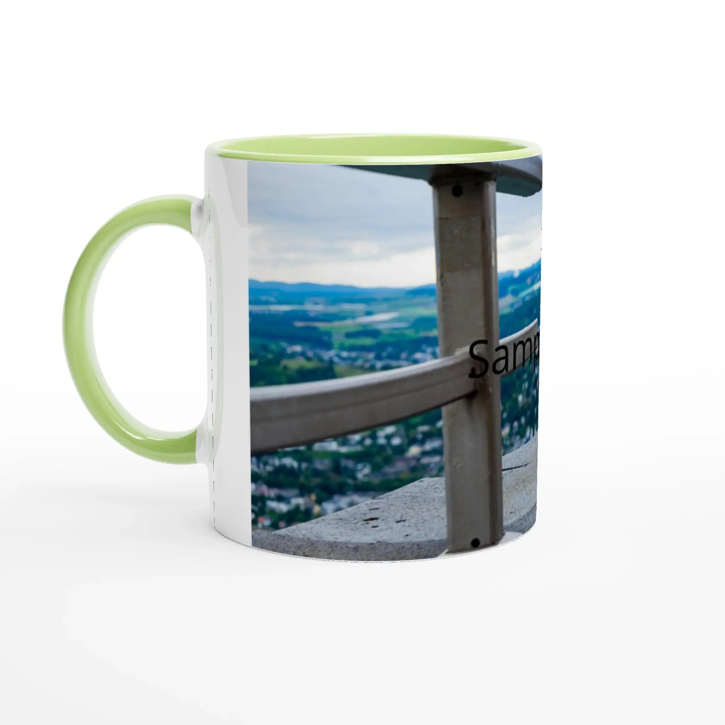 White 11oz Ceramic Mug with Color Inside - Zoey Kunstdrucke