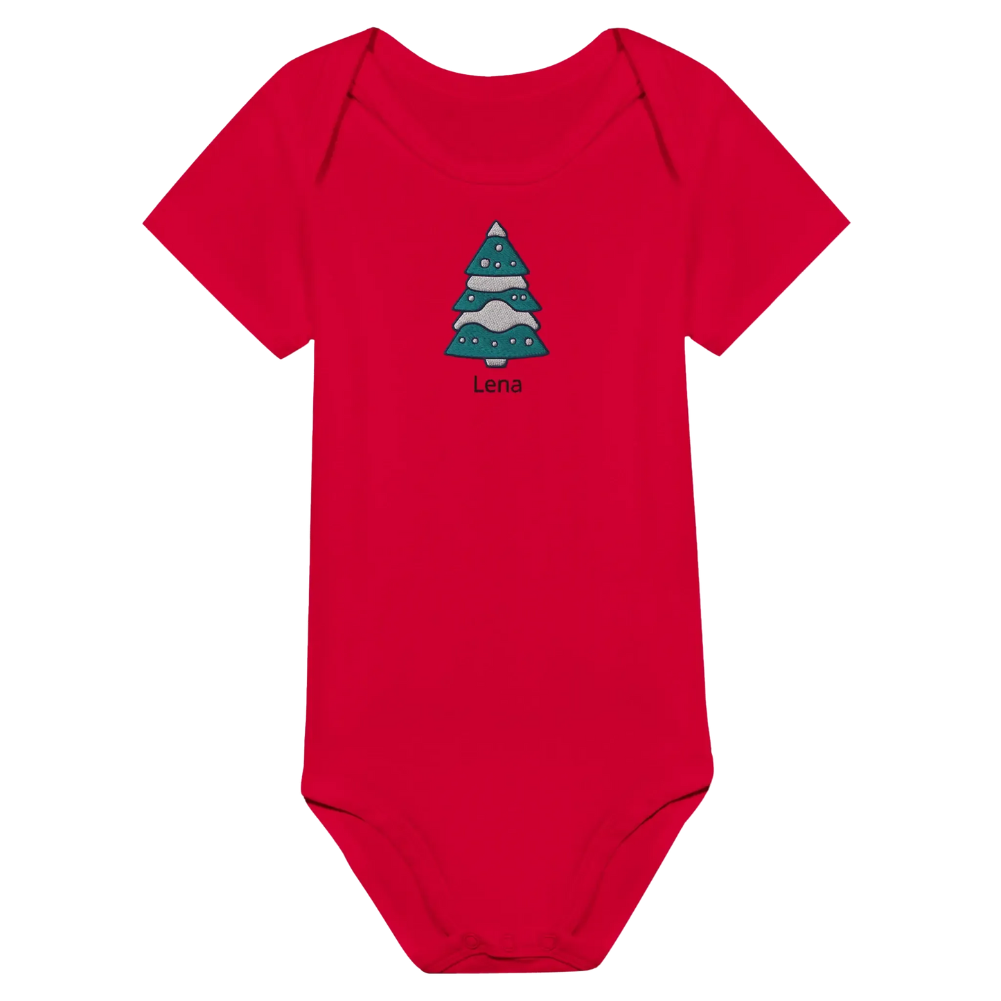 Liebevolle Erinnerung an Kindheitsmomente. Classic Baby Short Sleeve Bodysuit personalisiertes Geschenk zu Weihachten 🎅: freundlich und verspielt gestaltet. Zaubert ein Lächeln auf jedes Gesicht.