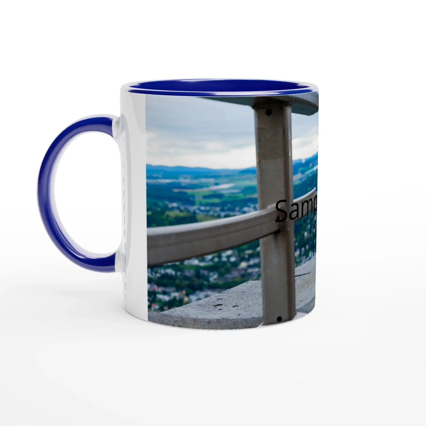 White 11oz Ceramic Mug with Color Inside - Zoey Kunstdrucke