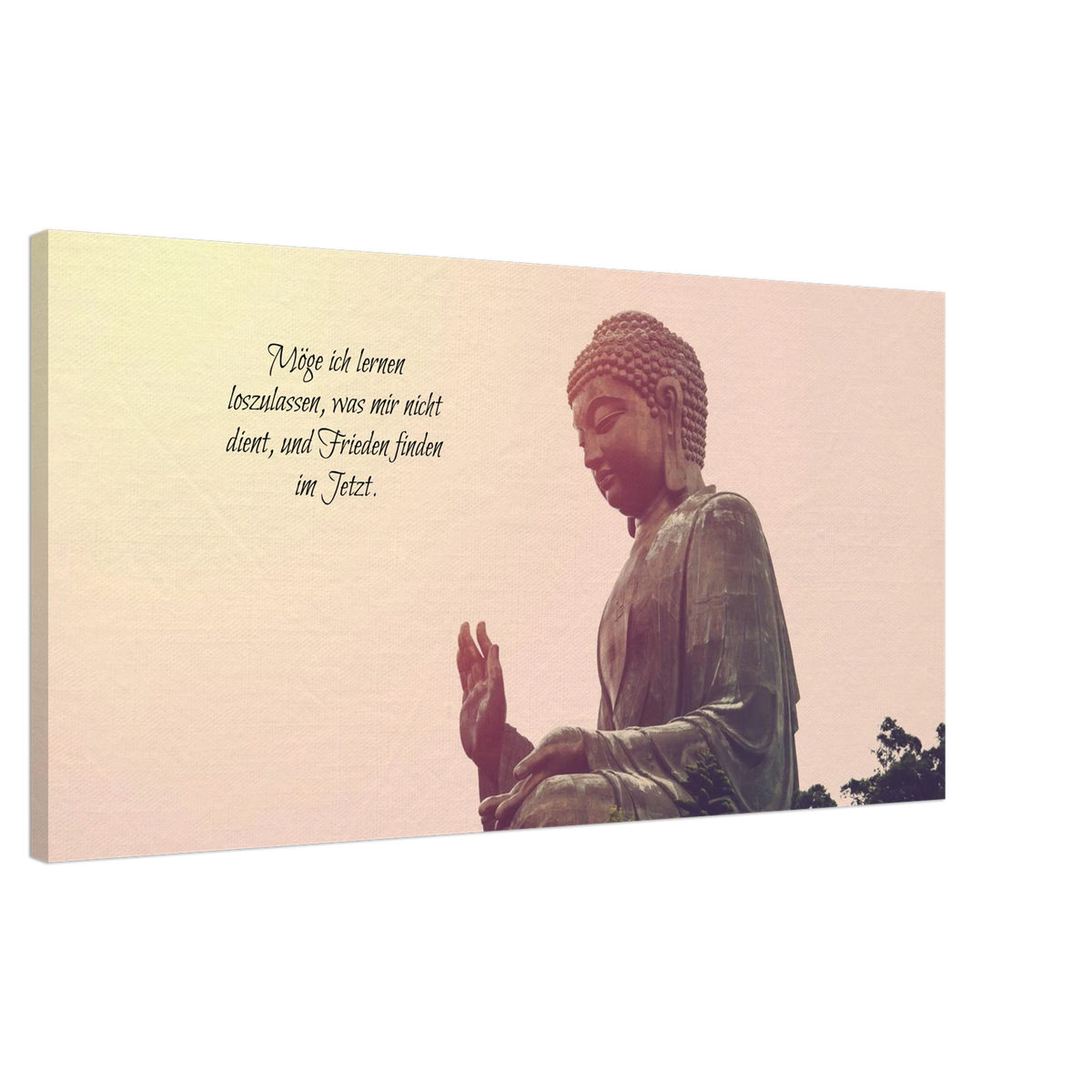 Stimmungsvolle Wandkunst für stilvolle Räume. Tibetan Kraftgebete Canvas Print – Immersive Art Experience: zeitlos und harmonisch. Eine besondere Bereicherung für jeden Raum.