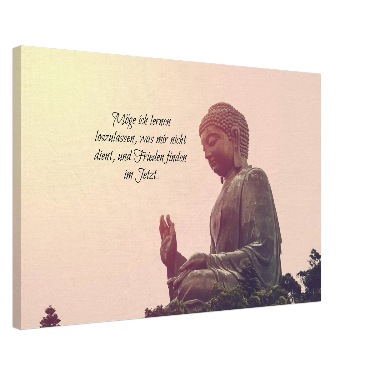 Tibetan Kraftgebete Canvas Print – Immersive Art Experience – bedruckte Leinwand mit klassischer Bildwirkung