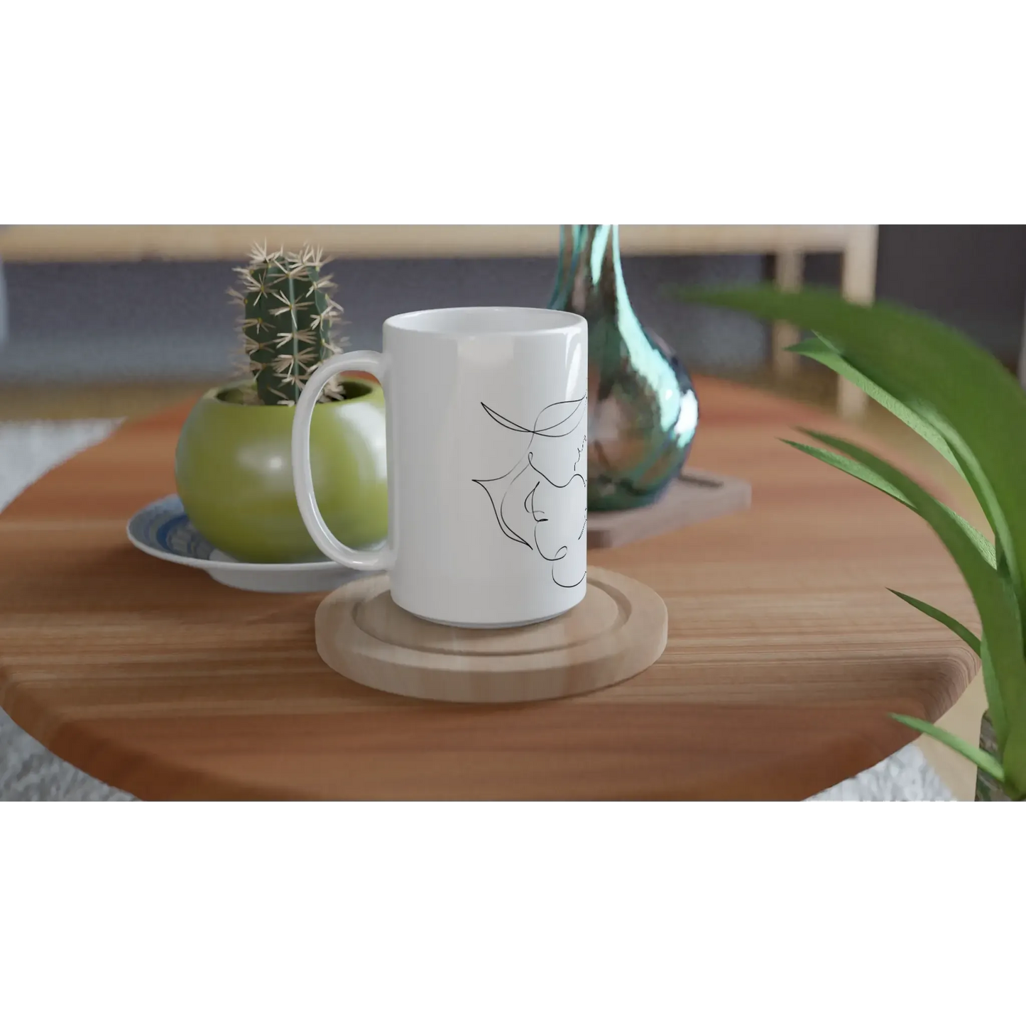 Stimmungsvolle Wandkunst für stilvolle Räume. Personalisierte Keramiktasse (450 ml) – Perfektes Geschenk zum Muttertag💕: zeitlos und harmonisch. Eine besondere Bereicherung für jeden Raum.