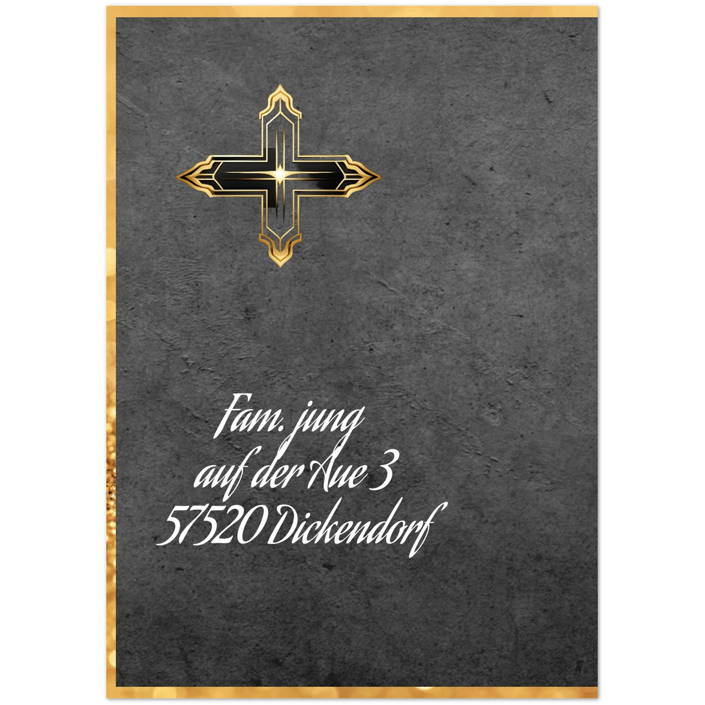 Ein Ausdruck moderner Ästhetik. Trauerspruch Bruder auf Kunstdruckkarte - 10 er pack: passt in jedes Ambiente. Schlicht, elegant und wirkungsvoll.