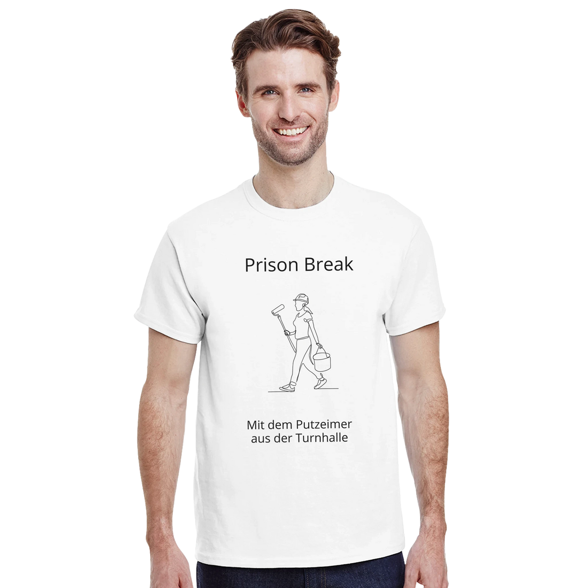 Dekoration mit Charakter. Heavyweight Unisex Crewneck T-shirt | Gildan® 5000 White: zeitlos und harmonisch. Eine besondere Bereicherung für jeden Raum.