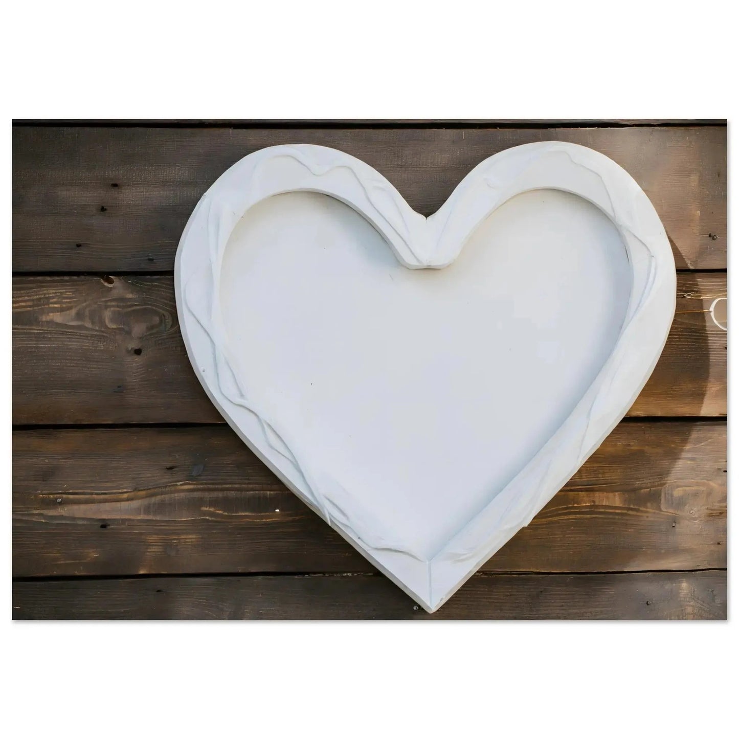 Stimmungsvolle Wandkunst für stilvolle Räume. Aluminium Herz als Hochzeitsbuch: für stilvolle Raumgestaltung. Eine besondere Bereicherung für jeden Raum.