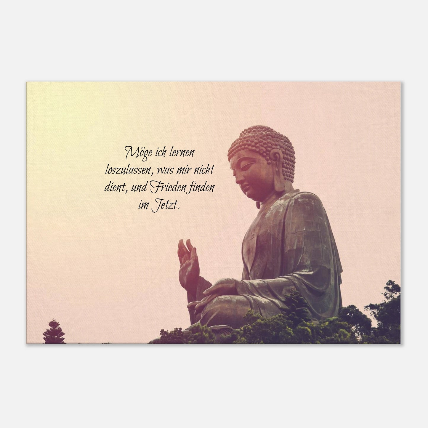 Dekoration mit Charakter. Tibetan Kraftgebete Canvas Print – Immersive Art Experience: zeitlos und harmonisch. Schlicht, elegant und wirkungsvoll.