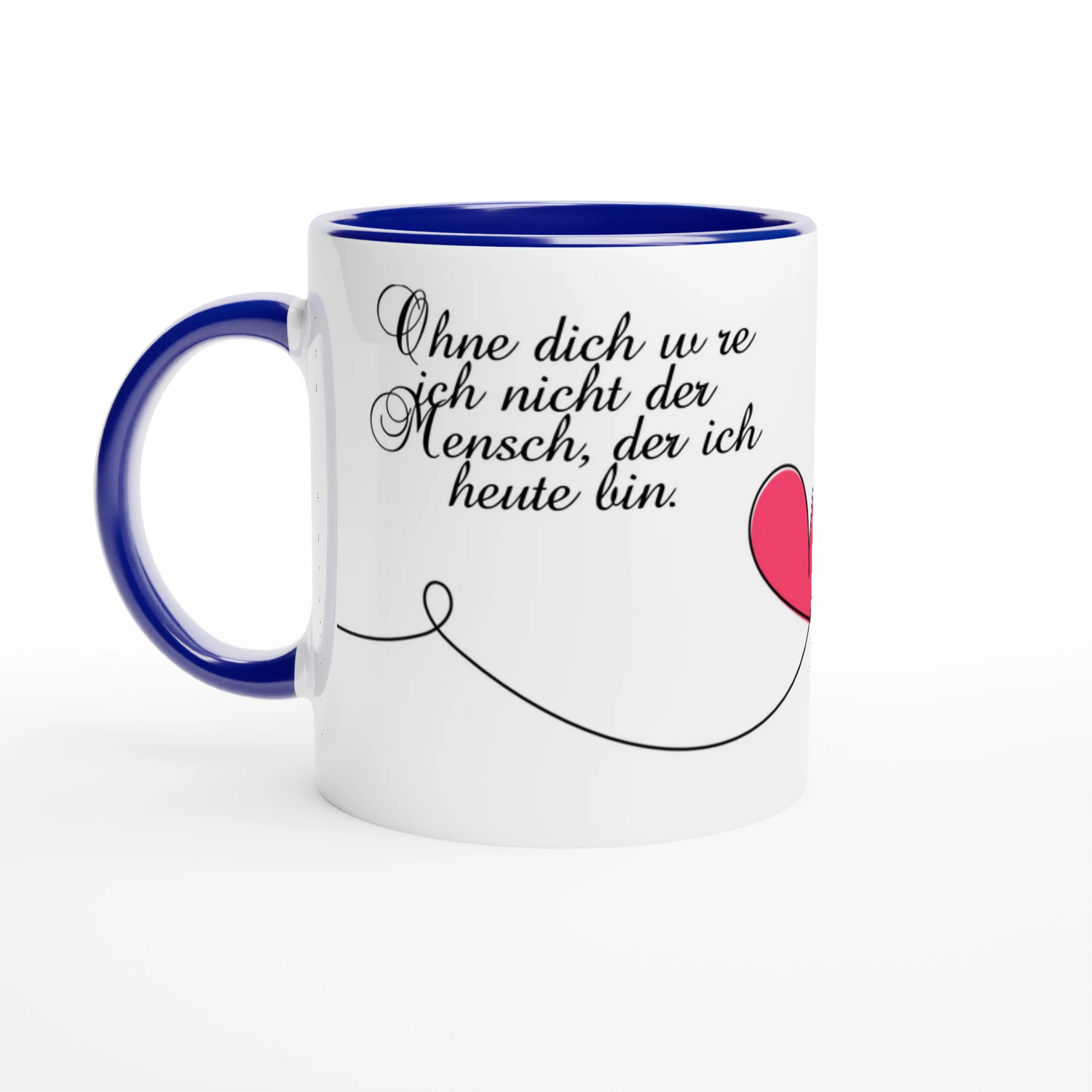 Zoey Kunstdrucke - Kunstdruck auf Tasse mit einem Spruch versehen.