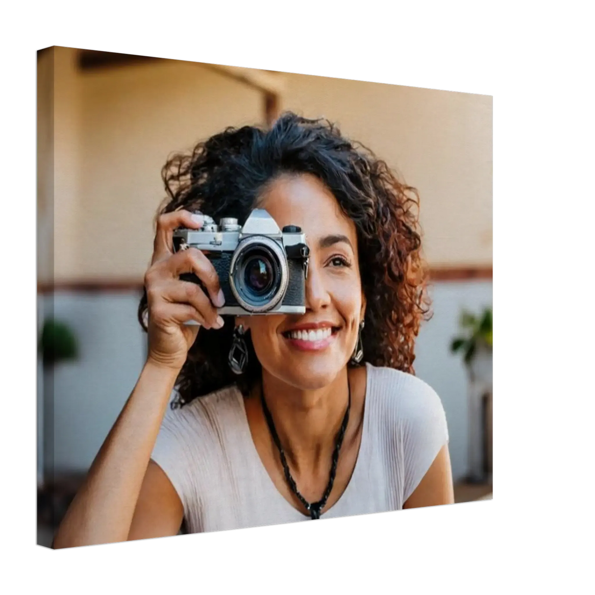 Dekoration mit Charakter. Dein Foto auf Leinwand – Verewigen Sie Ihre Familienportraits: für stilvolle Raumgestaltung. Schlicht, elegant und wirkungsvoll.
