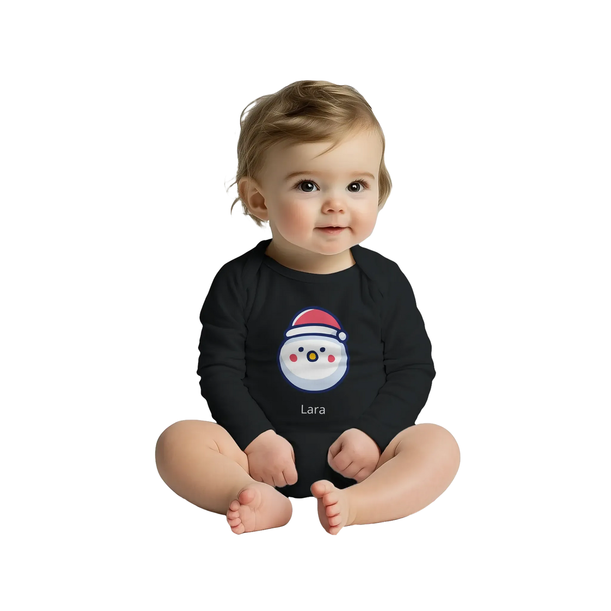 Classic Baby Long Sleeve Bodysuit zu Weihnachten personalisiert verschenken – Produkt mit dekorativem Motivdruck