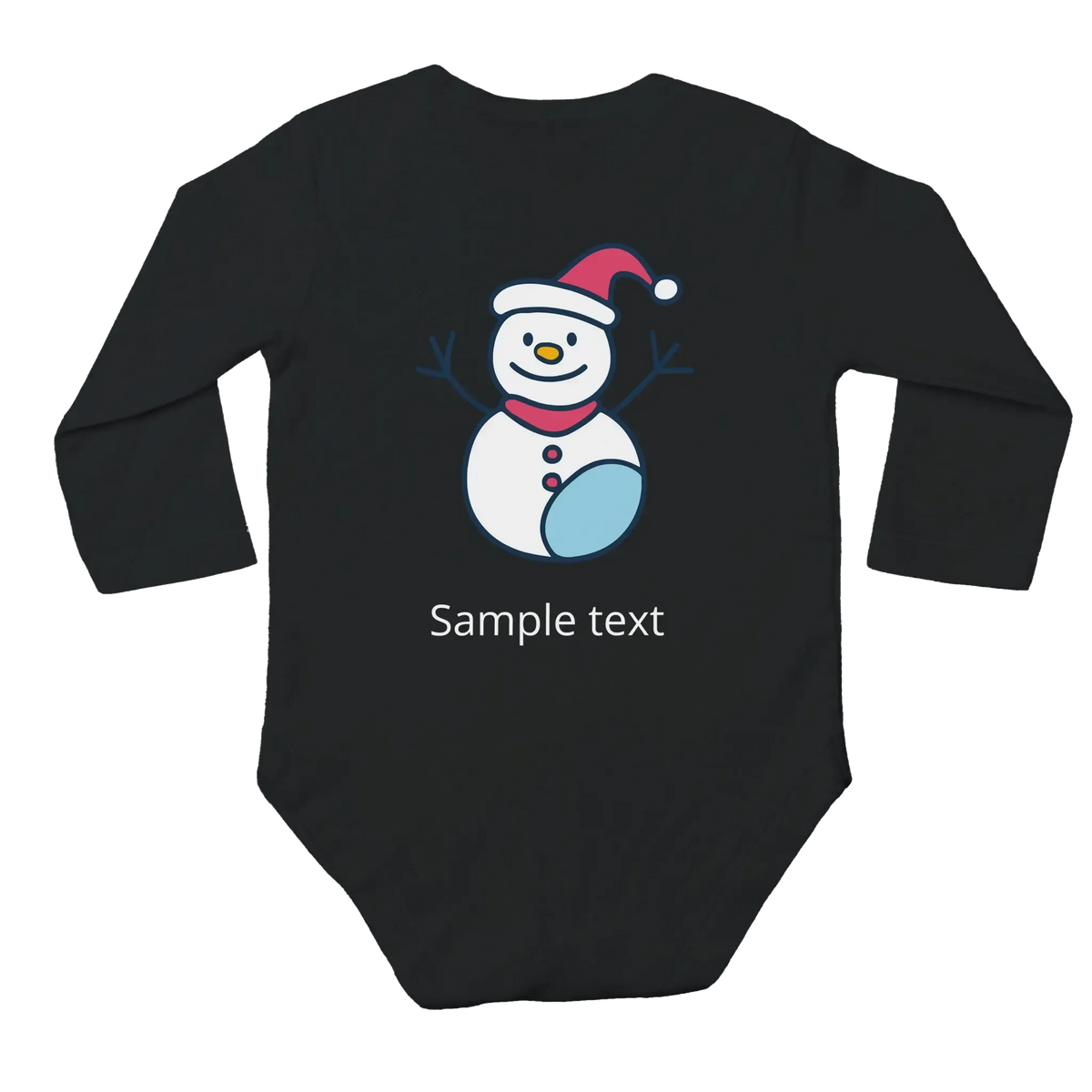 Classic Baby Long Sleeve Bodysuit zu Weihnachten personalisiert verschenken – Produkt mit individuell wählbarem Design