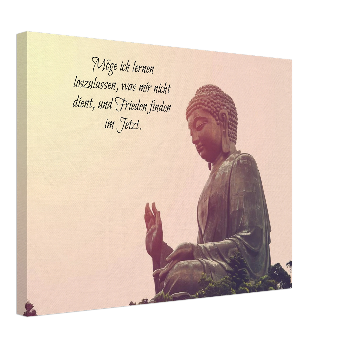 Tibetan Kraftgebete Canvas Print – Immersive Art Experience – bedruckte Leinwand auf stabilem Keilrahmen