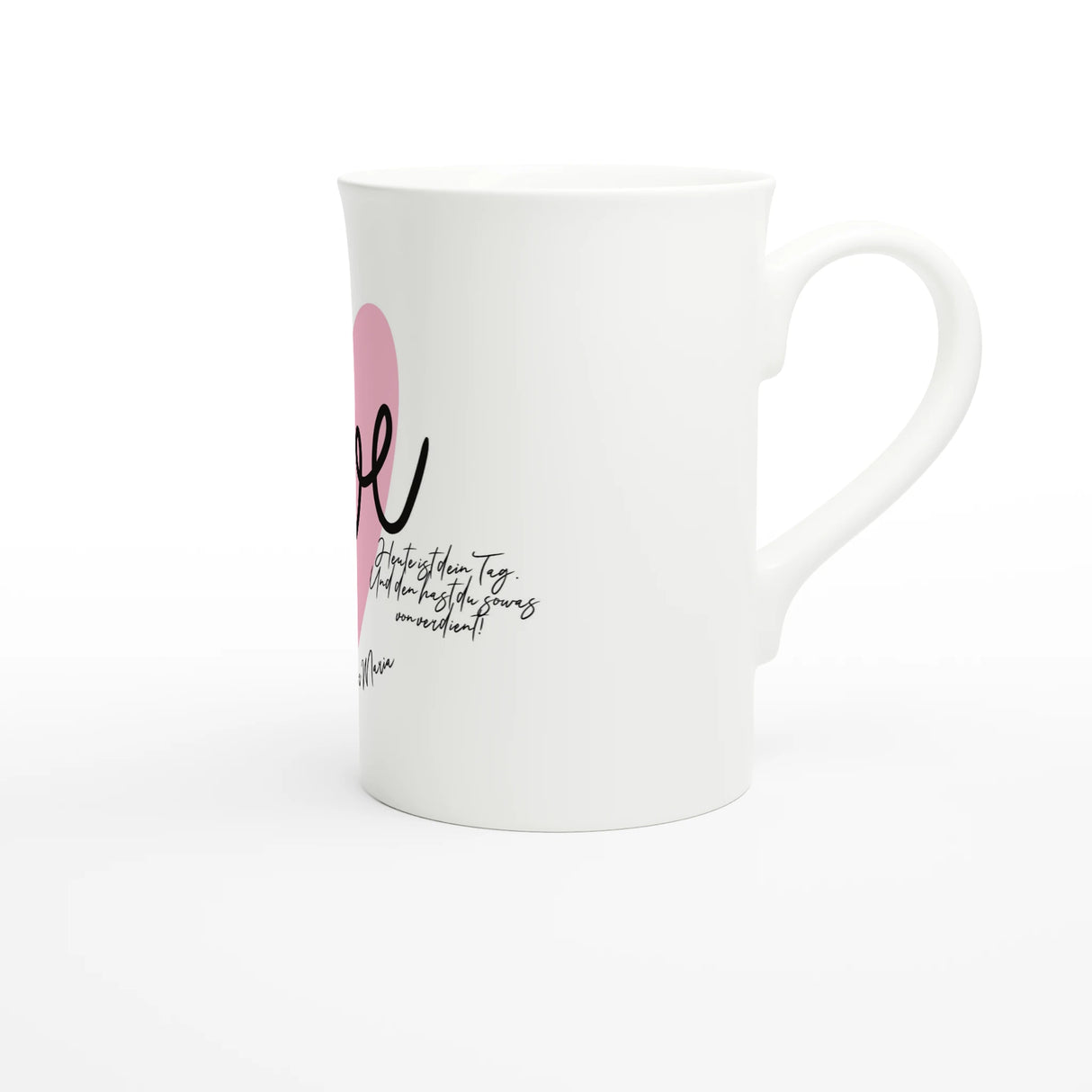 Liebevoll gestaltete personalisierte Tasse. Weiße Porzellantasse für Muttertag – Eleganter 10oz Kaffeebecher: ideal für Büro, Homeoffice oder Zuhause. Ein besonderer Genuss für Kaffee- oder Teeliebhaber.