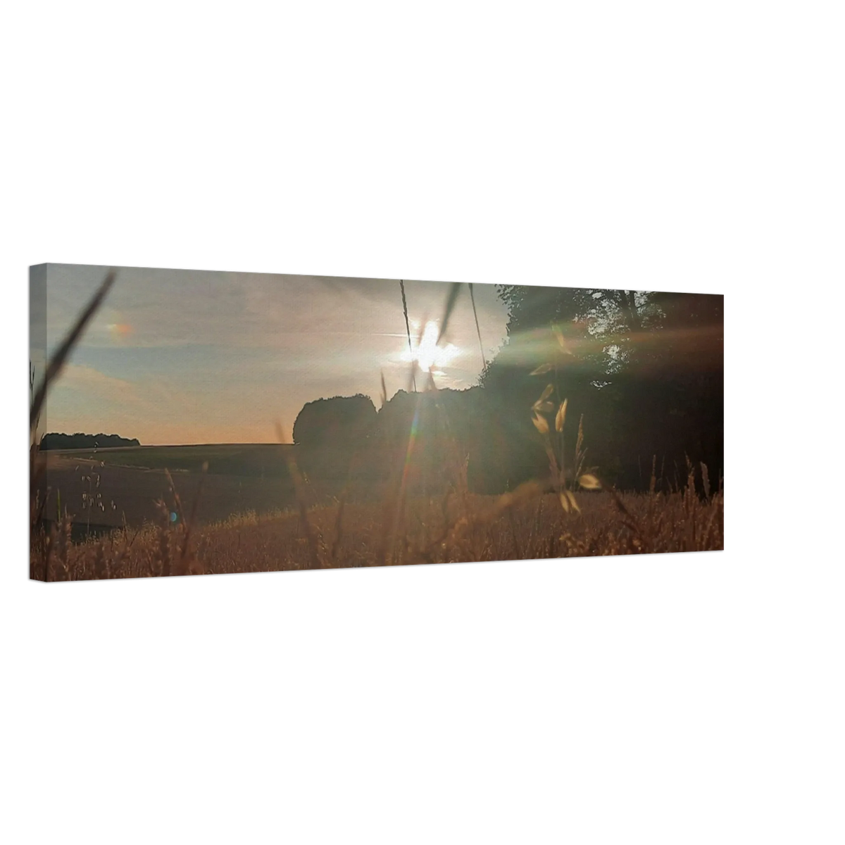 Dekoration mit Charakter. Westerwald Landschaftsbild Leinwand - Kunstdruck Die andere Perspektive: zeitlos und harmonisch. Schlicht, elegant und wirkungsvoll.