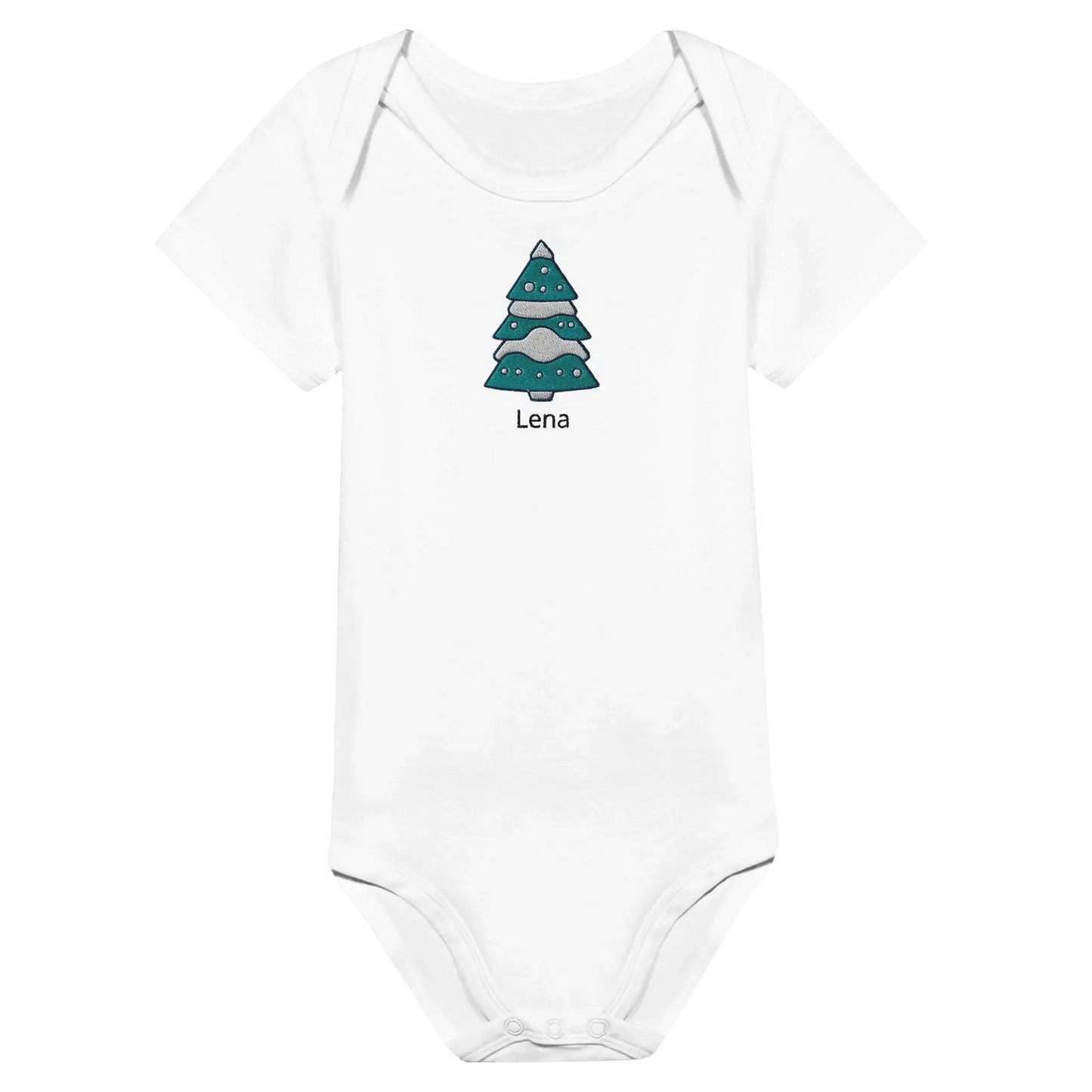Liebevolle Erinnerung an Kindheitsmomente. Classic Baby Short Sleeve Bodysuit personalisiertes Geschenk zu Weihachten 🎅: freundlich und verspielt gestaltet. Ein Highlight für das Kinderzimmer.