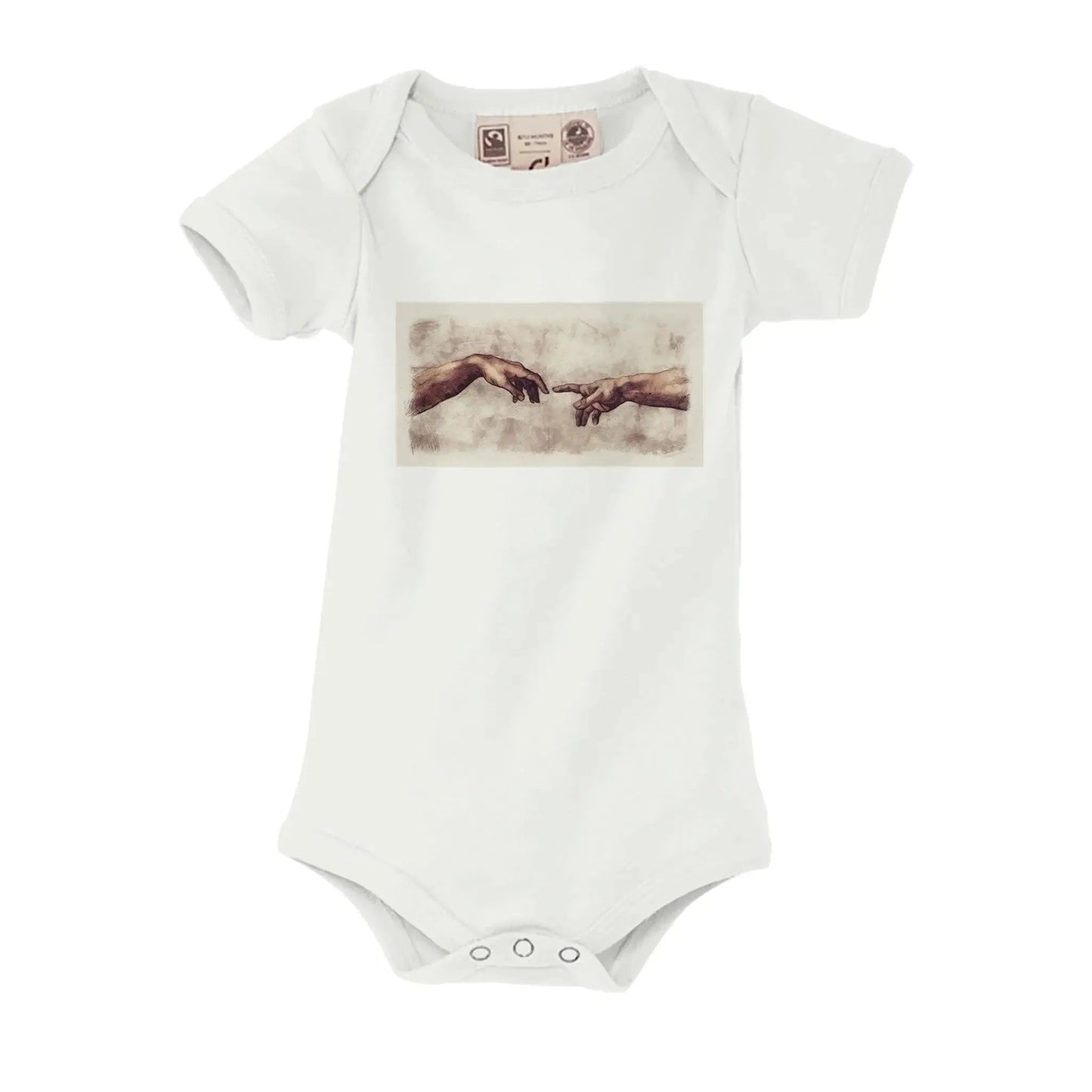 Sanfte Wandkunst fürs Kinderzimmer. BioCot Baby-Strampler – 100 % Bio-Baumwolle Baby-Body mit kurzen Ärmeln: freundlich und verspielt gestaltet. Ein Highlight für das Kinderzimmer.