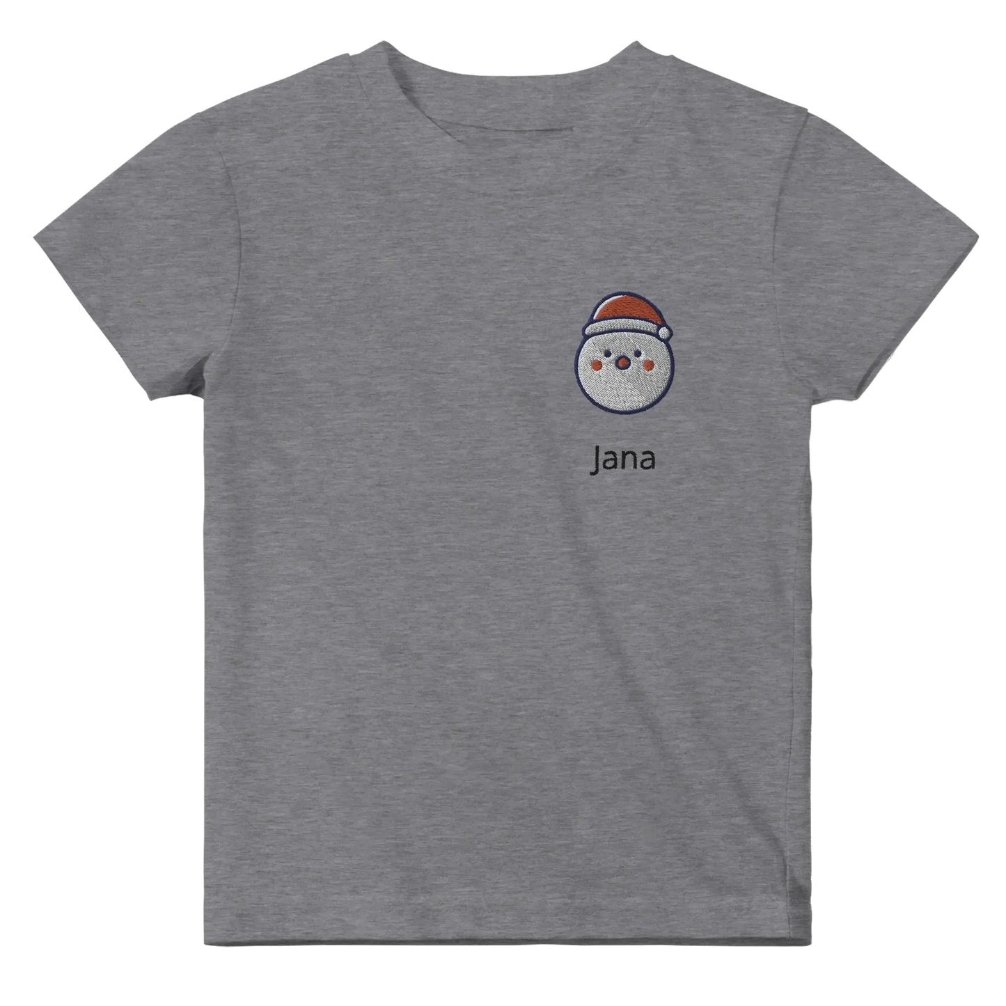 Liebevolle Erinnerung an Kindheitsmomente. Classic Baby Crewneck T-shirt personalisiertes Kindershirt zu Weihnachten🎅: freundlich und verspielt gestaltet. Zaubert ein Lächeln auf jedes Gesicht.