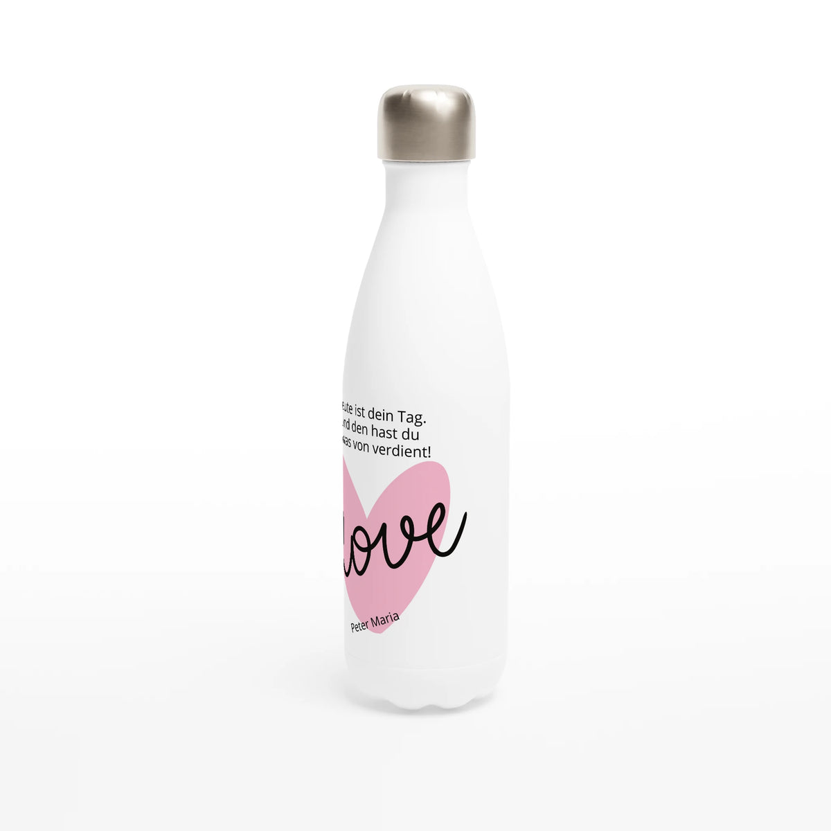 Dekoration mit Charakter. Geschenk zum Muttertag – 17oz Isolierwasserflasche: zeitlos und harmonisch. Schlicht, elegant und wirkungsvoll.