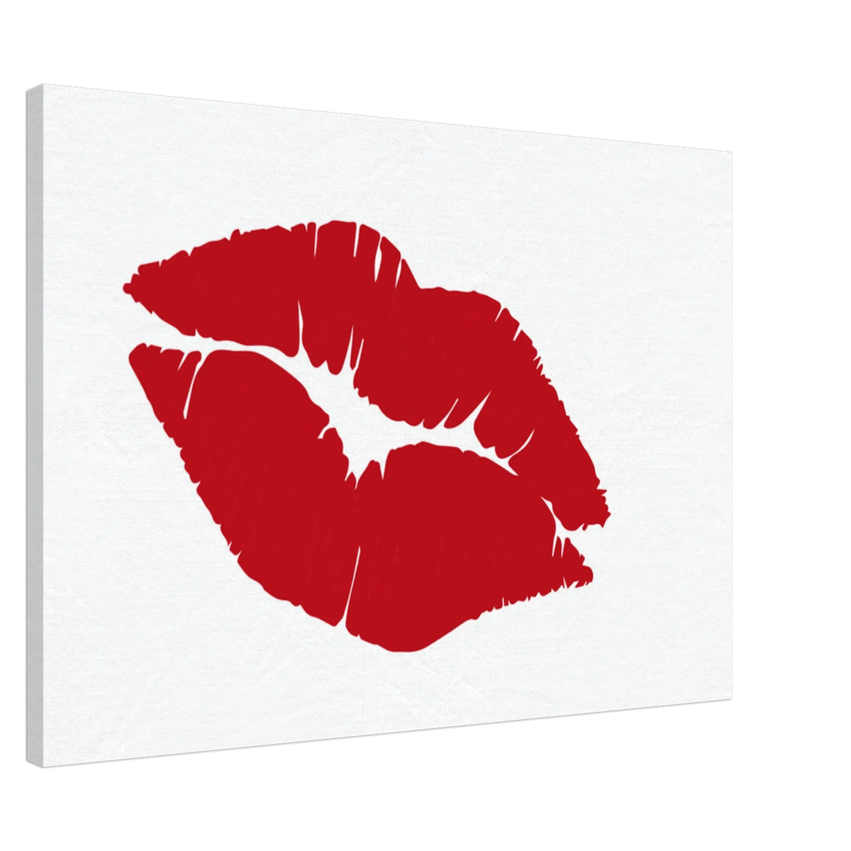 Hochwertiger Kunstdruck auf Leinwand – Bild von Lippen 70x100 cm – Wandbild auf Leinwand für Wohn- und Arbeitsräume