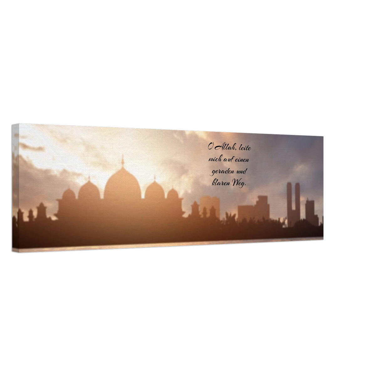 Islamische Kraftgebete auf Leinwand – Hochwertiger Canvasdruck für spirituelle Momente – Kunstdruck auf Leinwand mit hochwertiger Druckwirkung