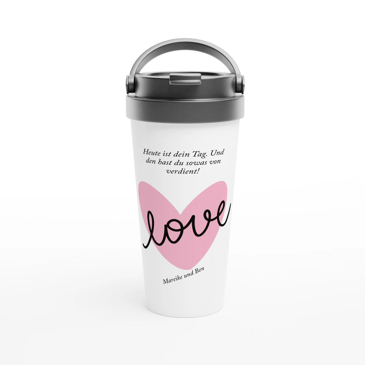 Muttertags Geschenk - Edelstahl Reisebecher 15oz | Auslaufsicher & Spülmaschinenfest – personalisierte Keramiktasse als persönliche Geschenkidee