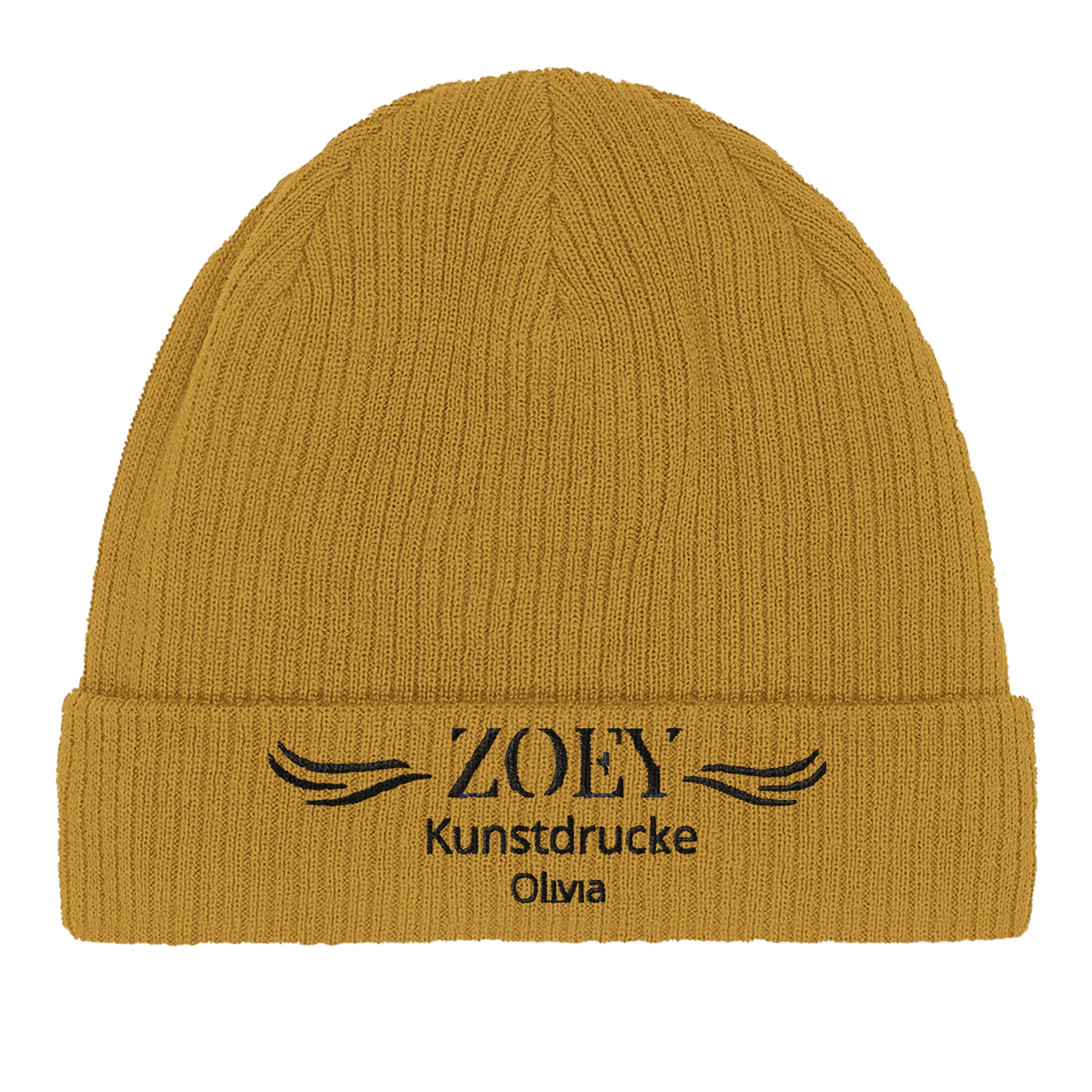 Beechfield Organic Cotton Beanie – Nachhaltige Bio-Mütze – persönlich gestaltbares Geschenk mit individuellem Design