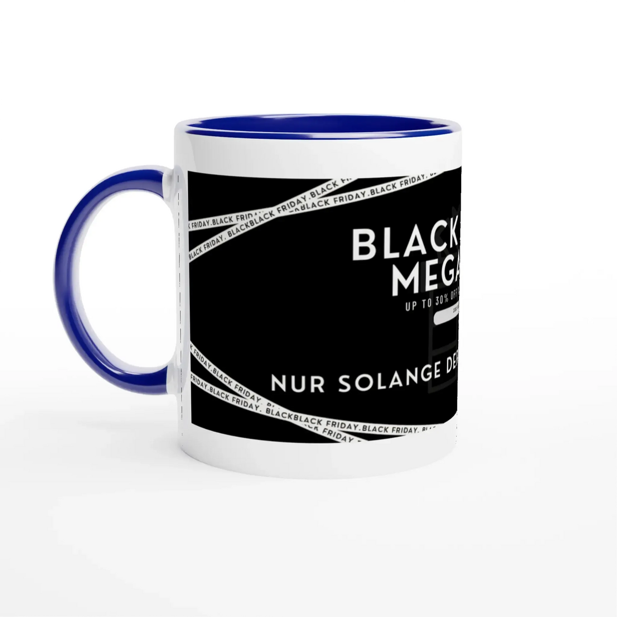 Personalisierbare Keramiktasse mit farbigem Rand | 312 ml Black friday Spezial 25 % auf – personalisierte Keramiktasse als persönliche Geschenkidee