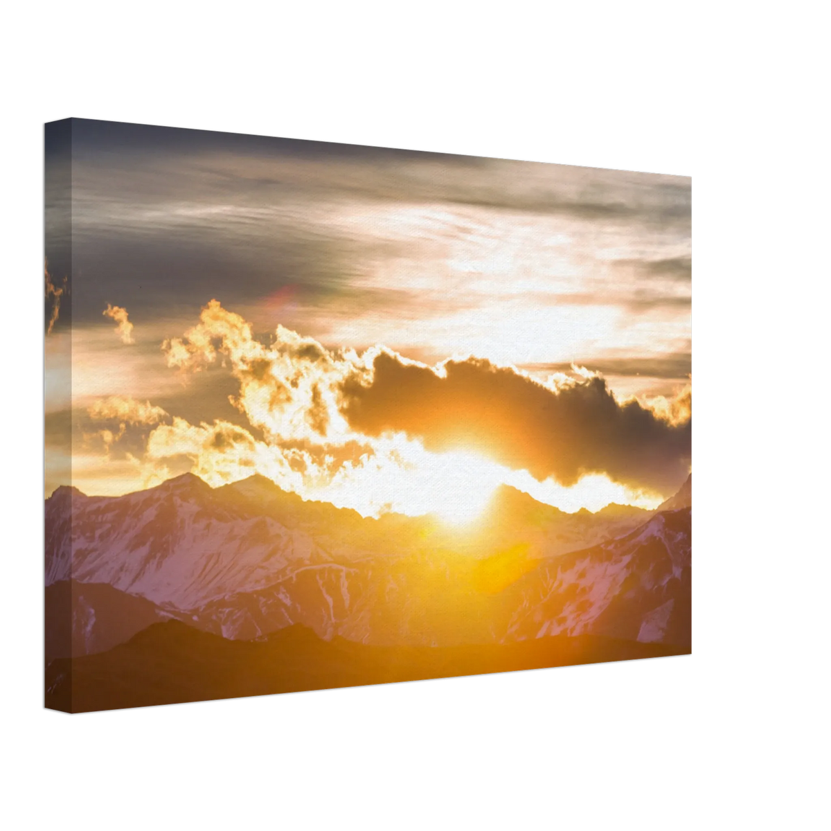 Dekoration mit Charakter. Hochwertiger Kunstdrucke auf Leinwand - Sonnenaufgang: zeitlos und harmonisch. Schlicht, elegant und wirkungsvoll.