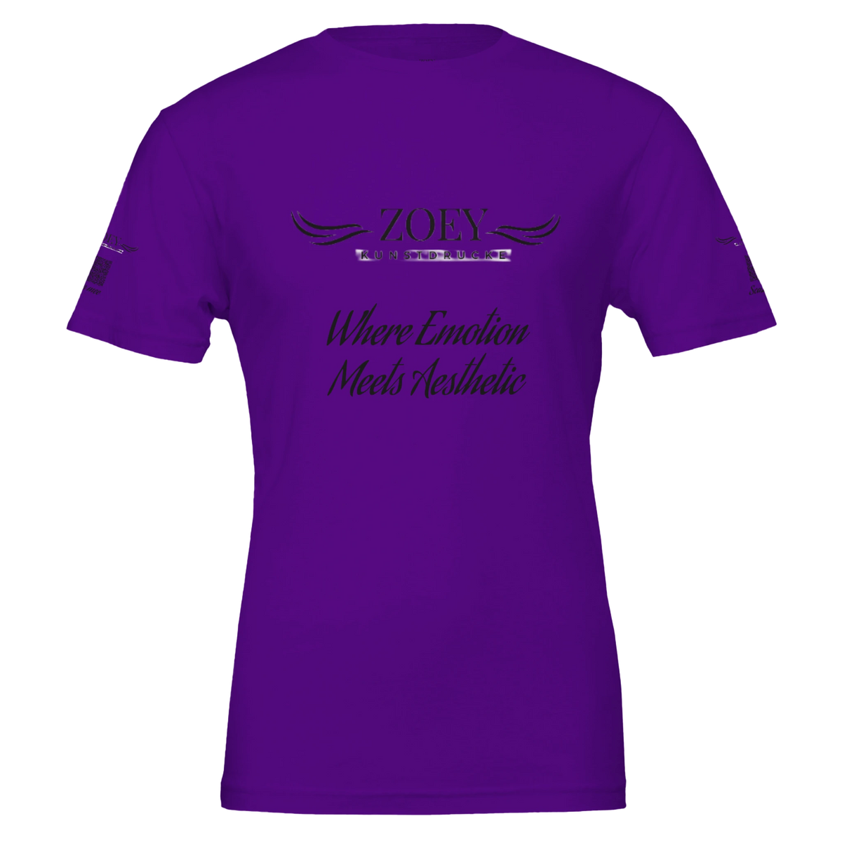 Premium Unisex Crewneck T-shirt | Bella + Canvas 3001 – Kunstdruck auf Leinwand mit Holzkeilrahmen