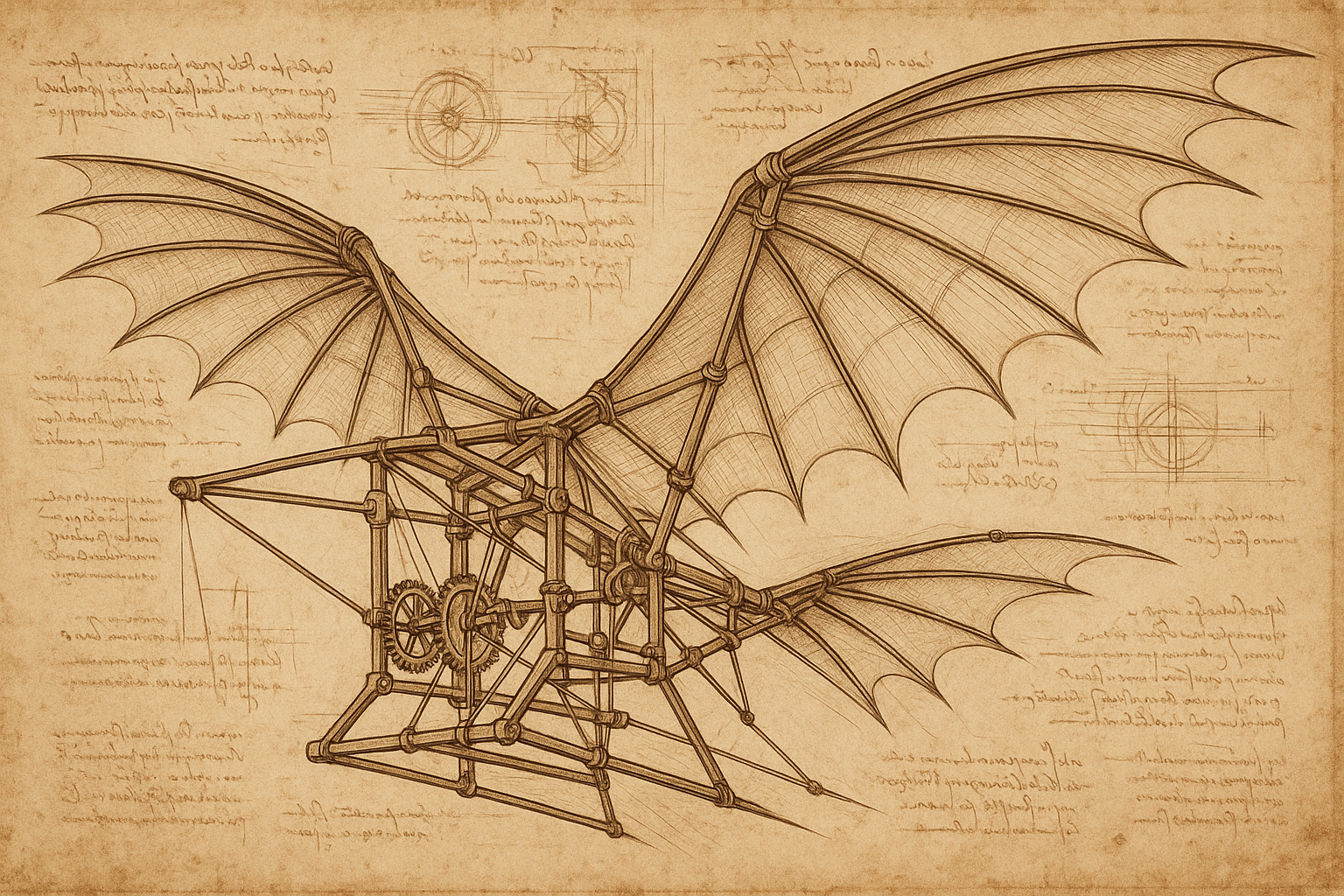 Leonardo Da vinci dioe Flugmaschine