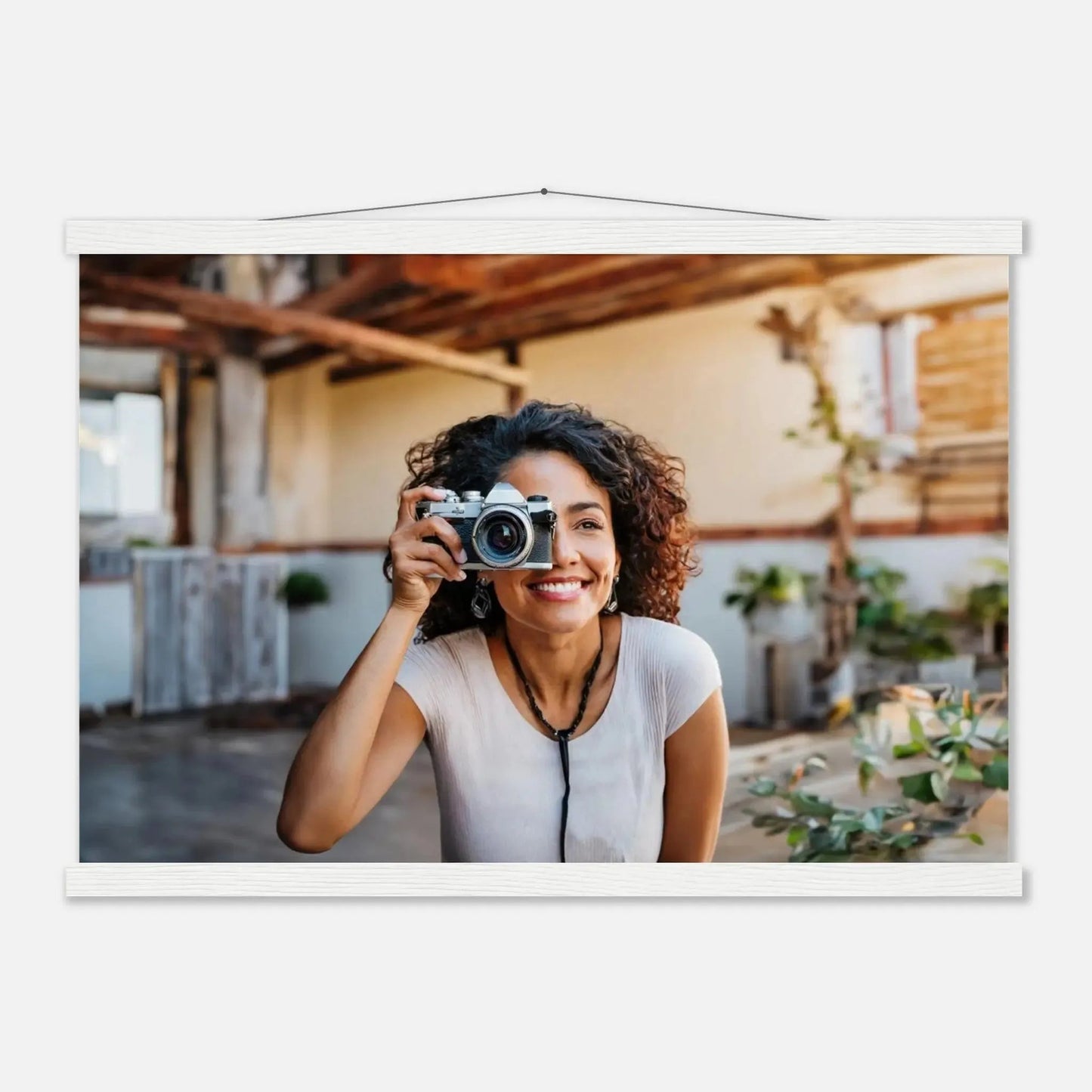 Dekoration mit Charakter. Individuelles Selbstportrait  mit Holzleisten – Dein Foto als Kunstwerk: passt in jedes Ambiente. Eine besondere Bereicherung für jeden Raum.