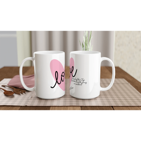 Hochwertige Keramiktasse für jeden Anlass. Weiße Keramiktasse für Muttertag – 15oz Waschmaschinenfestes Design: mit eigenem Namen, Spruch oder Foto. Perfekt als Geschenk für jeden Anlass.