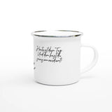 Hochwertige Keramiktasse für jeden Anlass. Weiße Emaille-Tasse zum Muttertag – 12oz Kaffeebecher für Outdoor-Passionierte: ideal für Büro, Homeoffice oder Zuhause. Ein besonderer Genuss für Kaffee- oder Teeliebhaber.