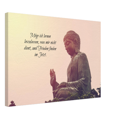 Stimmungsvolle Wandkunst für stilvolle Räume. Tibetan Kraftgebete Canvas Print – Immersive Art Experience: zeitlos und harmonisch. Schlicht, elegant und wirkungsvoll.