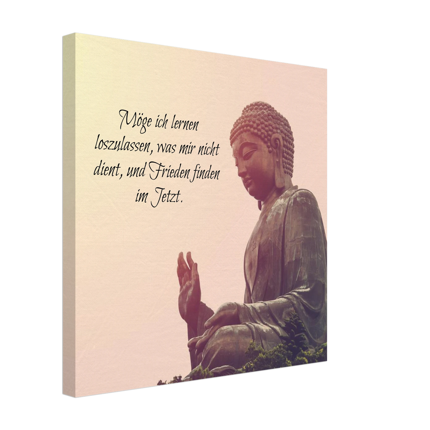 Stimmungsvolle Wandkunst für stilvolle Räume. Tibetan Kraftgebete Canvas Print – Immersive Art Experience: zeitlos und harmonisch. Schlicht, elegant und wirkungsvoll.