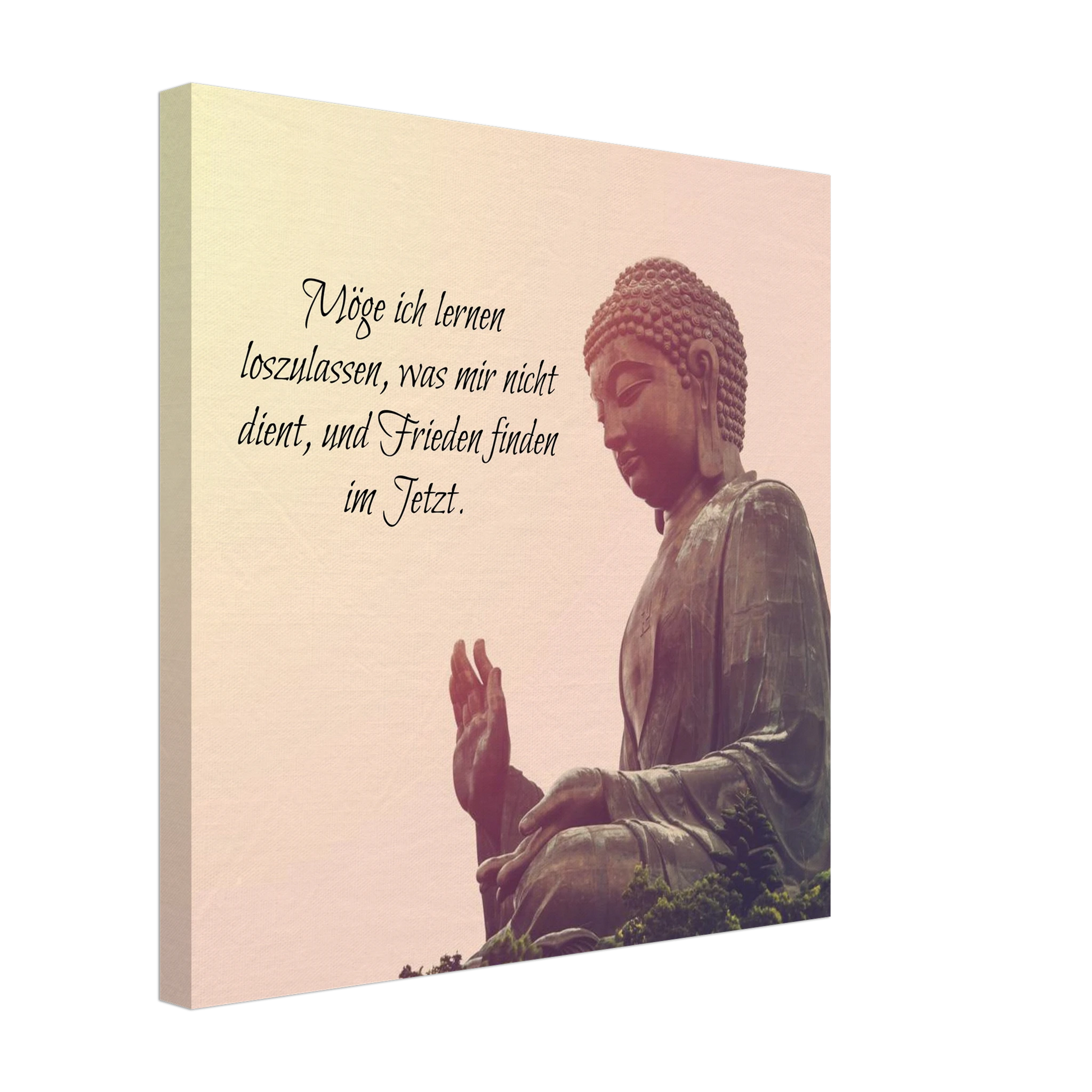 Stimmungsvolle Wandkunst für stilvolle Räume. Tibetan Kraftgebete Canvas Print – Immersive Art Experience: zeitlos und harmonisch. Schlicht, elegant und wirkungsvoll.