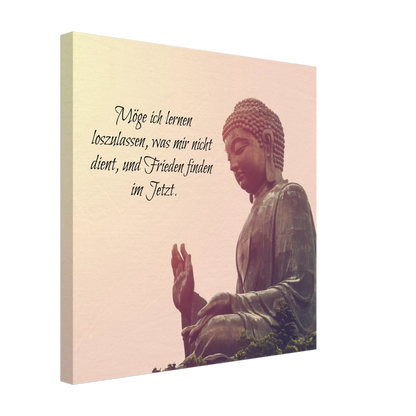 Stimmungsvolle Wandkunst für stilvolle Räume. Tibetan Kraftgebete Canvas Print – Immersive Art Experience: zeitlos und harmonisch. Schlicht, elegant und wirkungsvoll.
