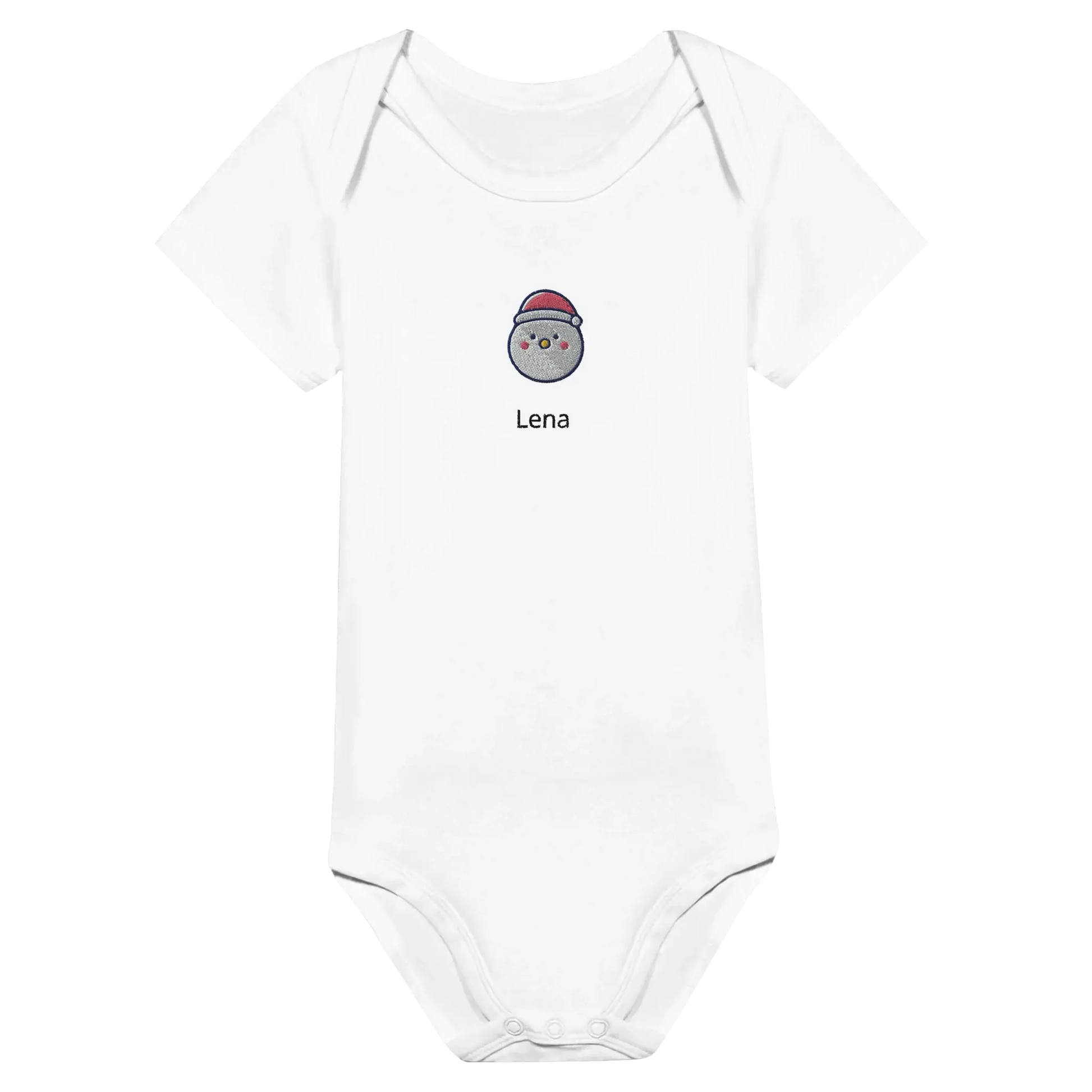 Liebevolle Erinnerung an Kindheitsmomente. Classic Baby Short Sleeve Bodysuit personalisiertes Geschenk zu Weihachten 🎅: freundlich und verspielt gestaltet. Zaubert ein Lächeln auf jedes Gesicht.