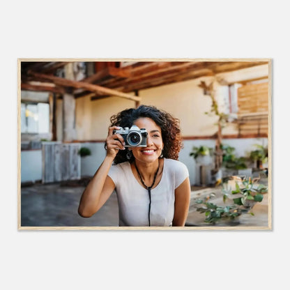 Dekoration mit Charakter. Personalisierbares Holzrahmen- – Elegantes individuelles Foto Kunstwerk: für stilvolle Raumgestaltung. Schlicht, elegant und wirkungsvoll.