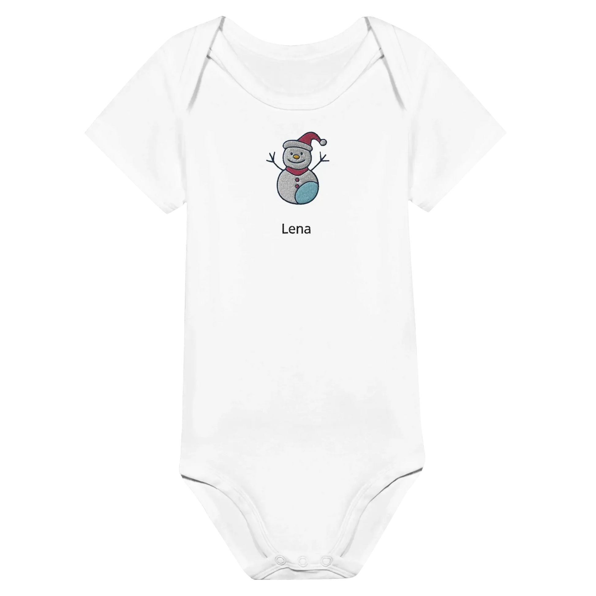 Liebevolle Erinnerung an Kindheitsmomente. Classic Baby Short Sleeve Bodysuit personalisiertes Geschenk zu Weihachten 🎅: freundlich und verspielt gestaltet. Zaubert ein Lächeln auf jedes Gesicht.