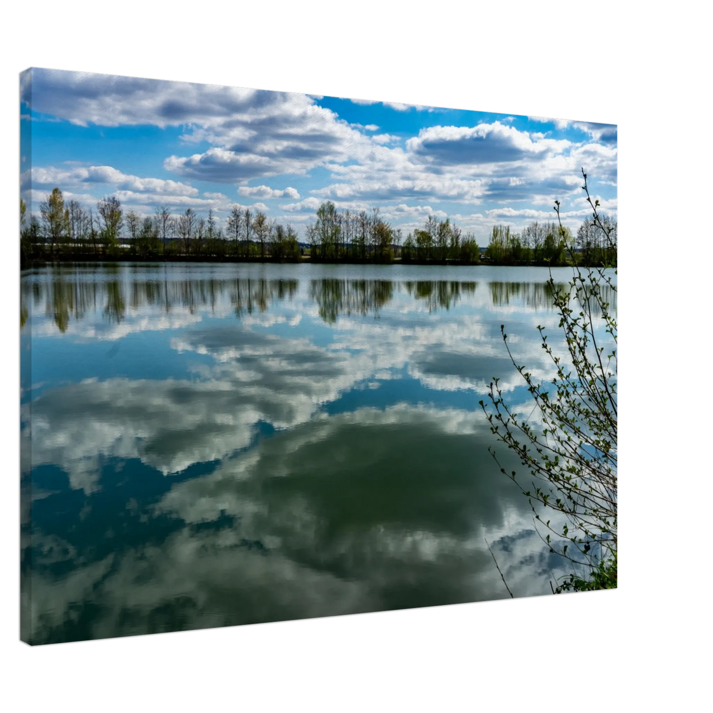 Stimmungsvolle Wandkunst für stilvolle Räume. Kunstdruck trifft Leinwand - Horizont meets Water  70x100 cm / 28x40″: passt in jedes Ambiente. Schlicht, elegant und wirkungsvoll.