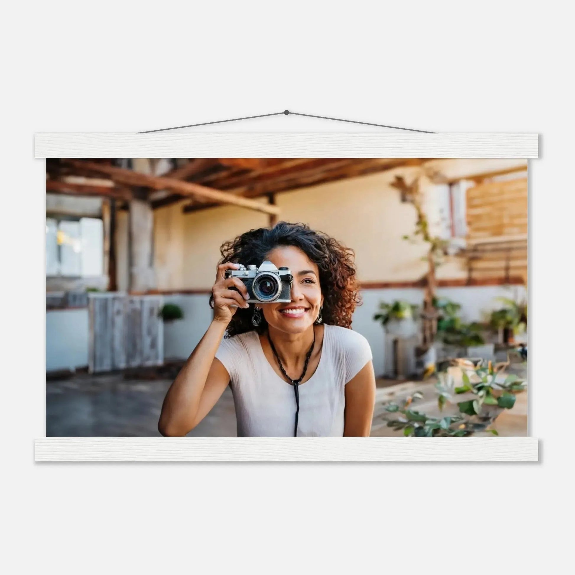 Stimmungsvolle Wandkunst für stilvolle Räume. Individuelles Selbstportrait  mit Holzleisten – Dein Foto als Kunstwerk: zeitlos und harmonisch. Eine besondere Bereicherung für jeden Raum.