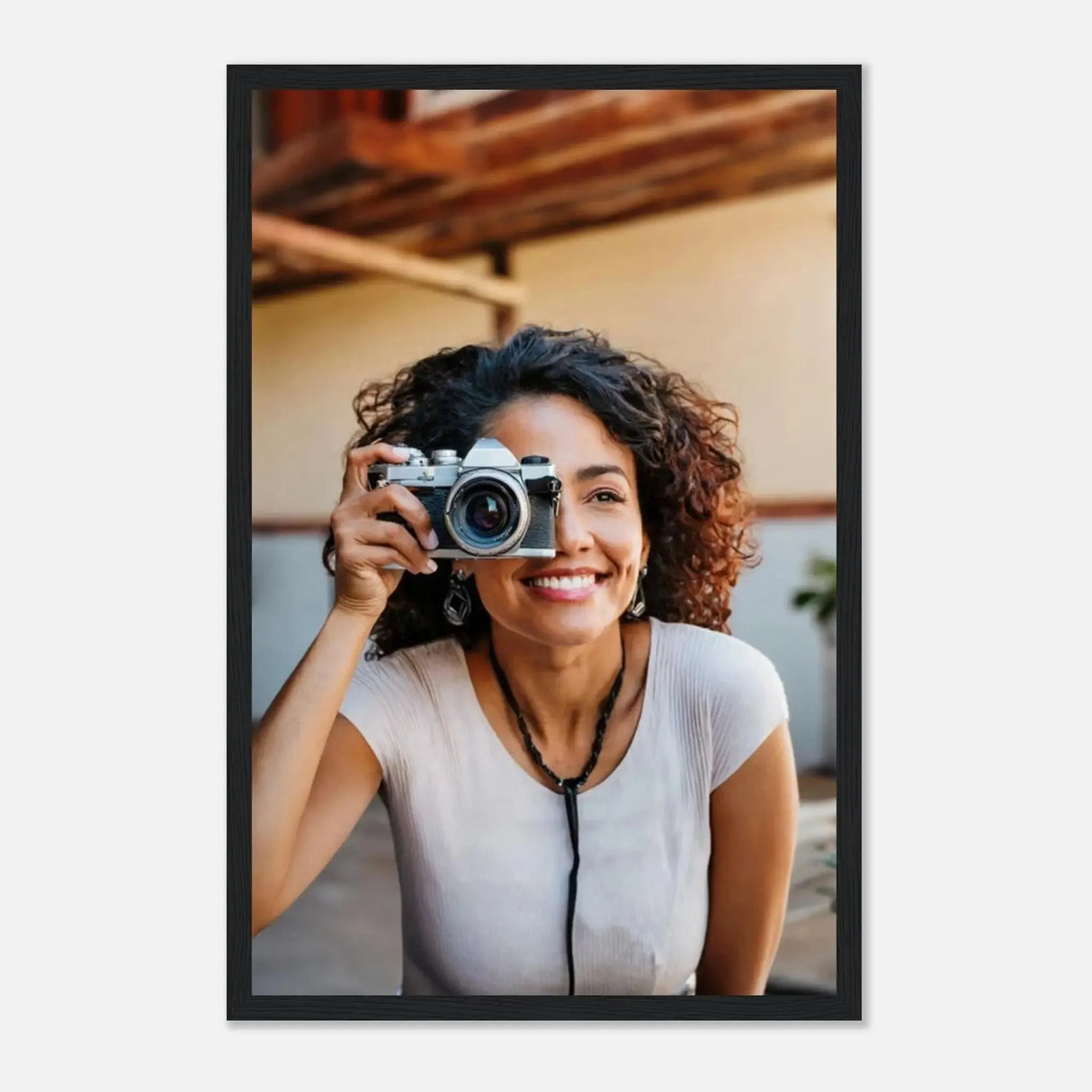 Stimmungsvolle Wandkunst für stilvolle Räume. Personalisierbares Holzrahmen- – Elegantes individuelles Foto Kunstwerk: zeitlos und harmonisch. Schlicht, elegant und wirkungsvoll.