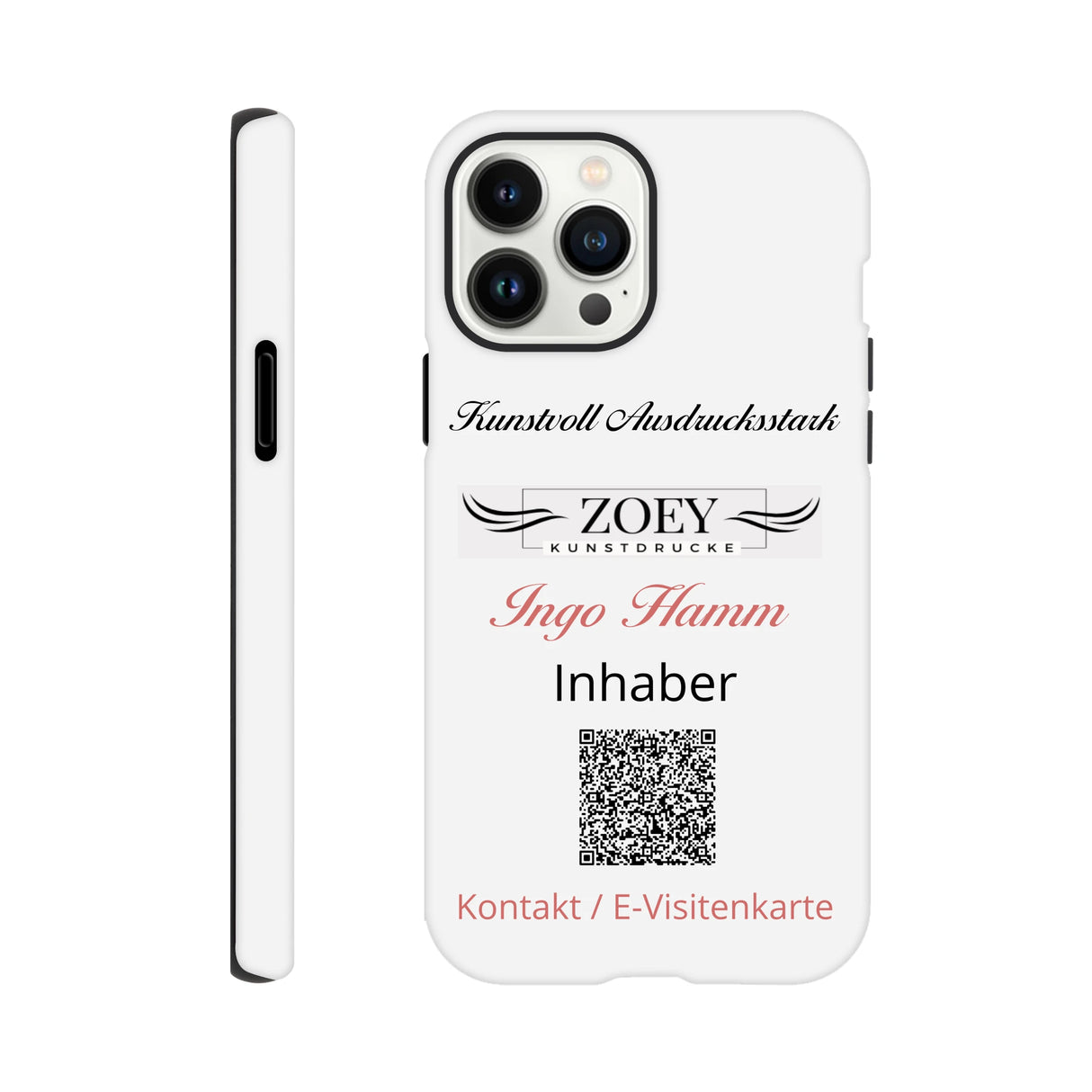 Stimmungsvolle Wandkunst für stilvolle Räume. Hartschalen Phone Case für iPhone – QR-Code Visitenkarte - Werbeartikel: für stilvolle Raumgestaltung. Schlicht, elegant und wirkungsvoll.