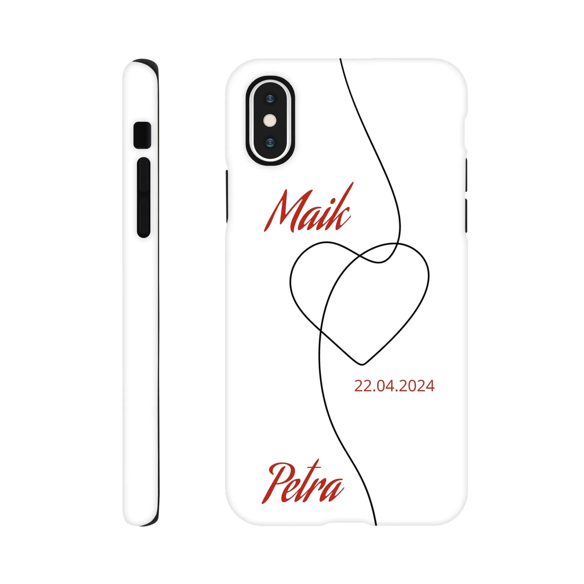 Ein Ausdruck moderner Ästhetik. Personalisierbares Hartschalen Case – Ultimativer Schutz zum Geburtstag und Valentinstag: zeitlos und harmonisch. Schlicht, elegant und wirkungsvoll.