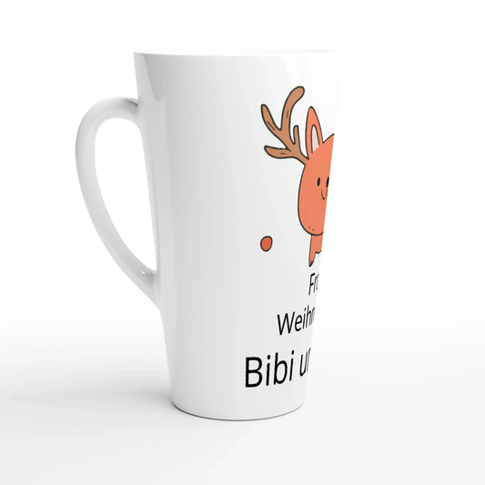 Weiße Keramiktasse mit 17 oz ca 480 Ml mit Weihnachtsmotiv personalisierbar 🎅 - Zoey Kunstdrucke