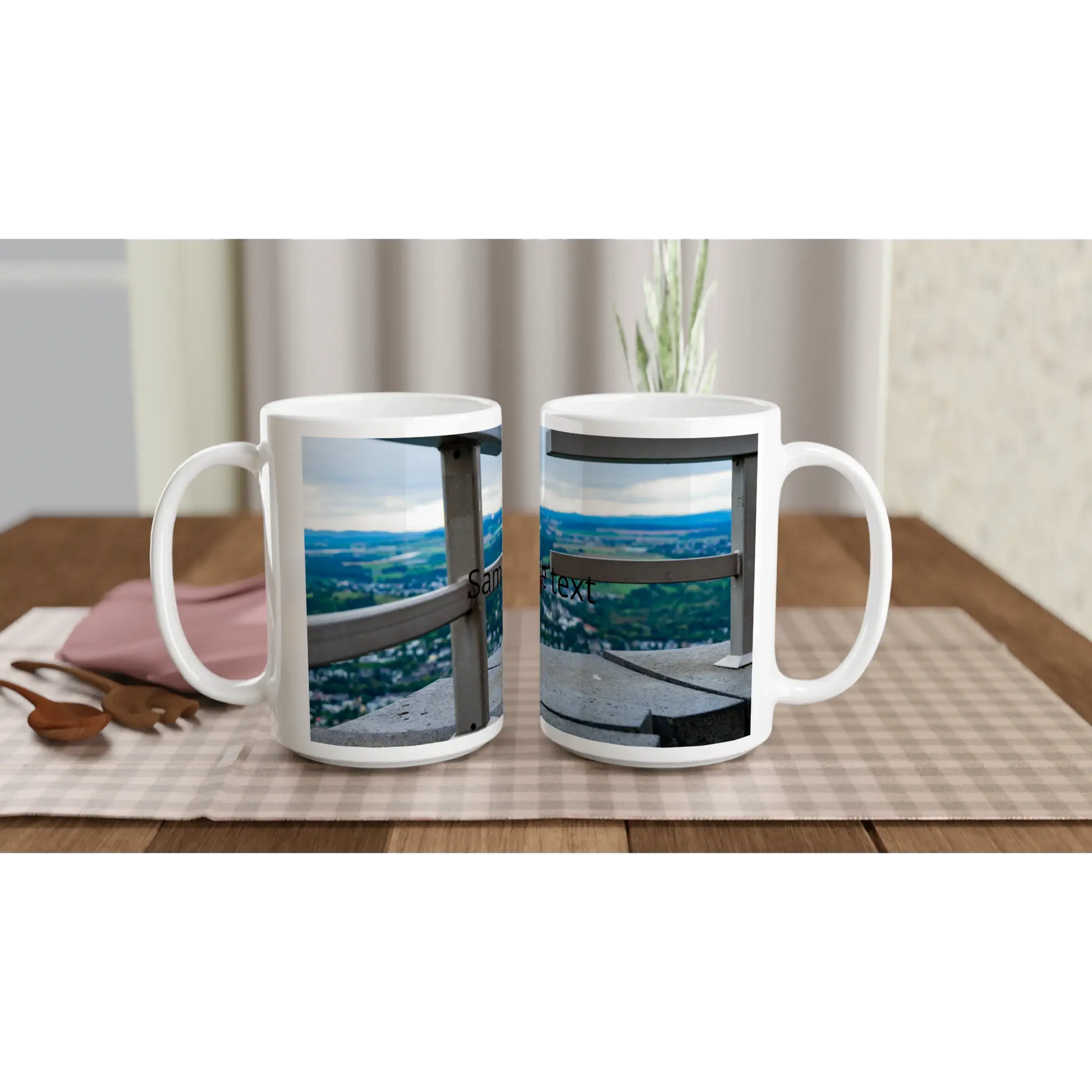 Weiße 15oz 426 ML Ceramic Tasse / lade dein Foto hoch 👌 - Zoey Kunstdrucke