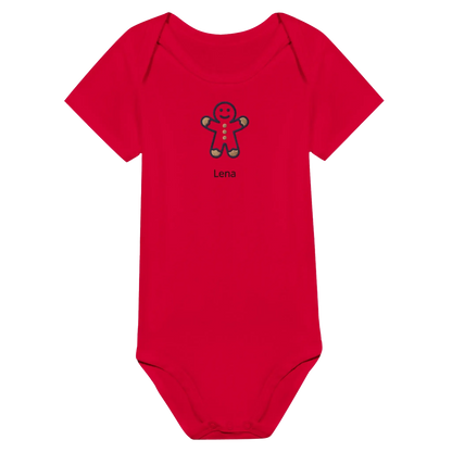 Liebevolle Erinnerung an Kindheitsmomente. Classic Baby Short Sleeve Bodysuit personalisiertes Geschenk zu Weihachten 🎅: freundlich und verspielt gestaltet. Zaubert ein Lächeln auf jedes Gesicht.